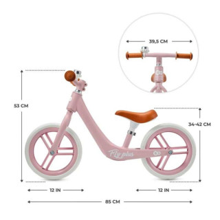KINDERKRAFT BICIKL FLY PLUS POWDER PINK 49621 