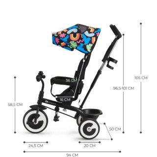 KINDERKRAFT TRICIKL ASTON HAPPY SHAPES 49622 