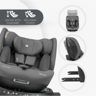 KIKKA BOO AUTOSJEDALICA I-ORBIT I-SIZE DARK GREY 2025 31002100086 