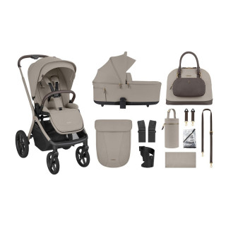 KIKKA BOO KOLICA GOYA 3U1 PLATINUM CHAMPAGNE I SJEDALICA I-CLASS I-SIZE NOIR 