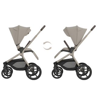 KIKKA BOO KOLICA GOYA 3U1 PLATINUM CHAMPAGNE I SJEDALICA I-CLASS I-SIZE NOIR I BAZA I-CLASS 360 