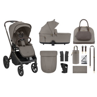 KIKKA BOO KOLICA GOYA 3U1 MOCCA I SJEDALICA I-CLASS I-SIZE NOIR I BAZA I-CLASS 360 