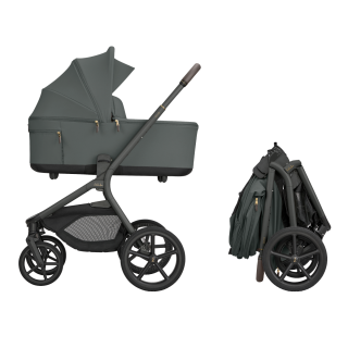 KIKKA BOO KOLICA GOYA 3U1 PLATINUM OLIVE I SJEDALICA I-CLASS I-SIZE NOIR I BAZA I-CLASS 360 