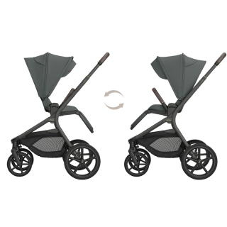 KIKKA BOO KOLICA GOYA 3U1 PLATINUM OLIVE I SJEDALICA I-CLASS I-SIZE NOIR I BAZA I-CLASS 360 