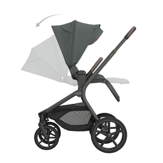 KIKKA BOO KOLICA GOYA 3U1 PLATINUM OLIVE I SJEDALICA I-CLASS I-SIZE NOIR I BAZA I-CLASS 360 