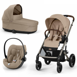 CYBEX KOLICA BALIOS 3U1 ALMOND BEIGE, TAUPE KONSTRUKCIJA (KOLICA, KORPA I SJEDALICA CLOUD G I-SIZE PLUS) 