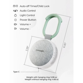 MOMCOZY PRENOSIVI UREDJAJ ZA USPAVLJIVANJE SA ZVUKOVIMA I NOCNIM SVJETLOM WN006-GW00BA-A WN006 