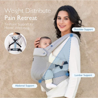 MOMCOZY KENGUR NOSILJKA  AIR MESH-GREY HC014-GR00NB-B 