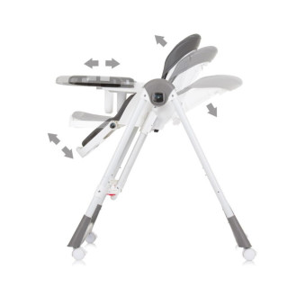 CHIPOLINO STOLICA ZA HRANJENJE I LJULJA 2U1 MILK SHAKE GRANITE STHMS02404GN 