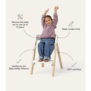 STOKKE STEPS STOLICA ZA HRANJENJE HC2 WHITE NATURAL 692600 