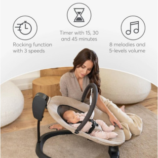 KIKKA BOO EL.LJULJA ZAZU BLACK 31005010095 