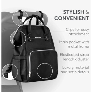 KIKKA BOO TORBA SIENA BLACK&SILVER 2025 31108020111 