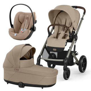 CYBEX KOLICA BALIOS 3U1 ALMOND (KOLICA, KORPA I SJEDALICA CLOUD G I-SIZE PLUS) 
