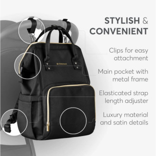 KIKKA BOO TORBA SIENA BLACK&GOLD 2025 31108020110 
