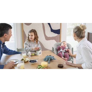 STOKKE STOLICA ZA HRANJENJE TRIPP TRAPP NATURAL I BEBI SET ANTHRACITE 