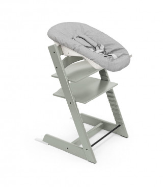 STOKKE STOLICA ZA HRANJENJE TRIPP TRAPP GLACIER GREEN I BEBI SET TRIPP TRAPP ANTHRACITE 