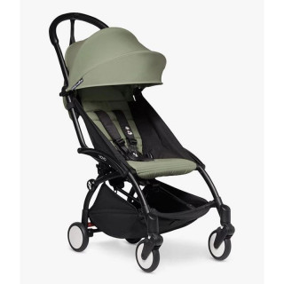 STOKKE KOLICA 2U1 YOYO KONSTRUKCIJA BLACK, SPORTSKO SJEDISTE OLIVE I KORPA OLIVE 