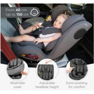 KIKKA BOO AUTOSJEDALICA I-MOOVE 2 I-SIZE DARK GREY 31002100102 