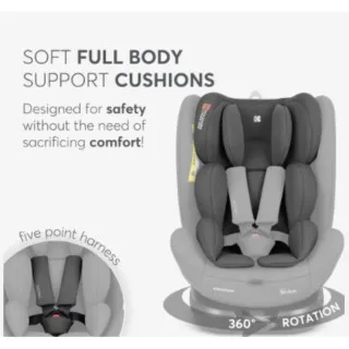 KIKKA BOO AUTOSJEDALICA I-MOOVE 2 I-SIZE DARK GREY 31002100102 