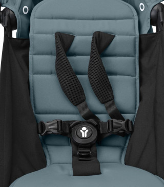 STOKKE YOYO3 SASIJA/KONSTRUKCIJA BLACK 646002 I YOYO3 SPORTSKO SJEDISTE 6+  COLOR PACK AQUA 646409 