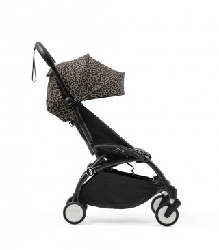 STOKKE YOYO3 SASIJA/KONSTRUKCIJA BLACK 646002 I YOYO3 SPORTSKO SJEDISTE 6+ COLOR PACK LEOPARD 646413 