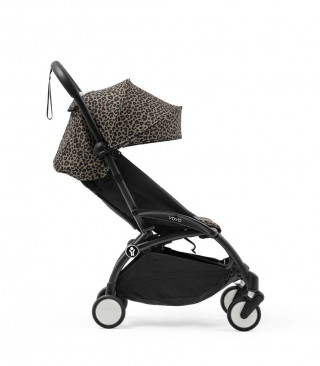STOKKE YOYO3 SASIJA/KONSTRUKCIJA BLACK 646002 I YOYO3 SPORTSKO SJEDISTE 6+ COLOR PACK LEOPARD 646413 