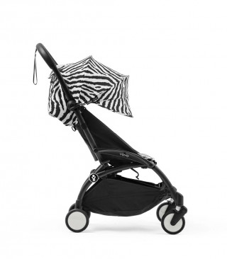 STOKKE YOYO3 SASIJA/KONSTRUKCIJA BLACK 646002 I YOYO3 SPORTSKO SJEDISTE 6+ COLOR PACK ZEBRA 646414 