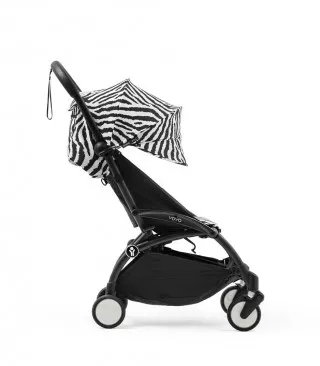 STOKKE YOYO3 SASIJA/KONSTRUKCIJA BLACK 646002 I YOYO3 SPORTSKO SJEDISTE 6+ COLOR PACK ZEBRA 646414 