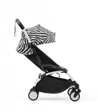 STOKKE YOYO3 SASIJA/KONSTRUKCIJA BLACK 646002 I YOYO3 SPORTSKO SJEDISTE 6+ COLOR PACK ZEBRA 646414 