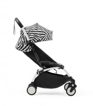 STOKKE YOYO3 SASIJA/KONSTRUKCIJA BLACK 646002 I YOYO3 SPORTSKO SJEDISTE 6+ COLOR PACK ZEBRA 646414 