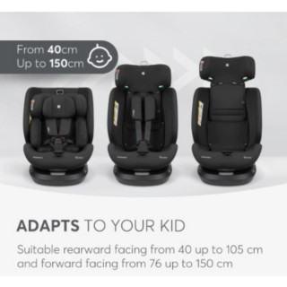 KIKKA BOO AUTOSJEDALICA I-HIKE I-SIZE BLACK 2026 31002100077 