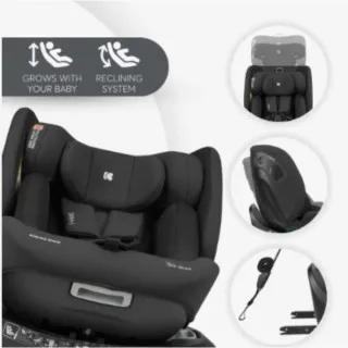 KIKKA BOO AUTOSJEDALICA I-HIKE I-SIZE BLACK 2026 31002100077 