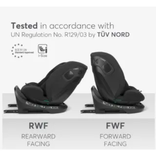 KIKKA BOO AUTOSJEDALICA I-HIKE I-SIZE BLACK 2026 31002100077 