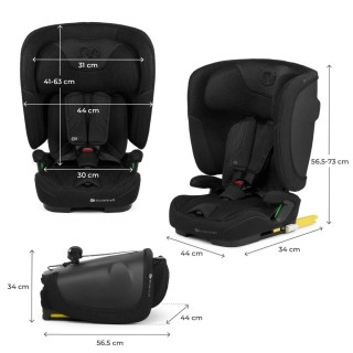 KINDERKRAFT AUTOSJEDISTE FIX2GO I-SIZE BLACK 54995 
