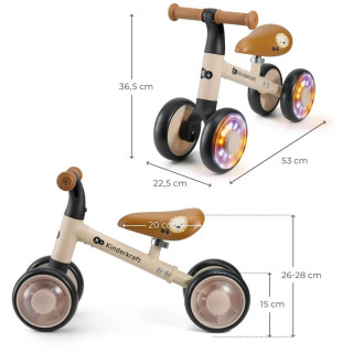KINDERKRAFT BICIKL CUTIE FLASH BEIGE 54997 