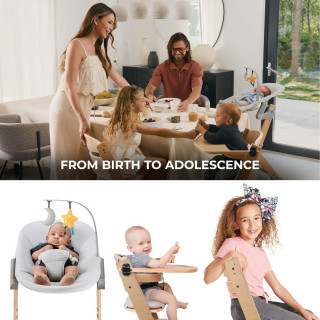 KINDERKRAFT HRANILICA ENOCK+LEZALJKA CAIMME GREY 46965 
