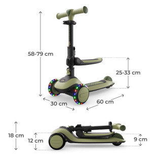 KINDERKRAFT ROMOBIL 2U1 HALLEY GREEN 54414 