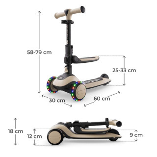KINDERKRAFT ROMOBIL 2U1 HALLEY WHITE 54412 