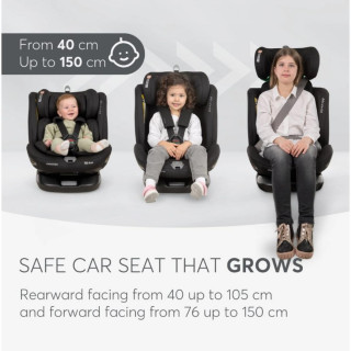 KIKKA BOO AUTO SJEDALICA I-MOOVE I-SIZE BLACK 31002100028 