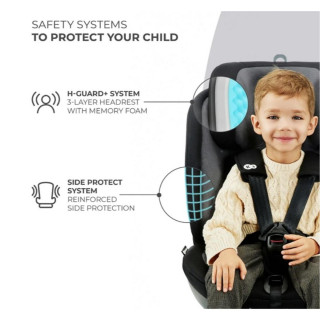 KINDERKRAFT AUTOSJEDALICA XPEDITION 2 I-SIZE BLACK 40742 