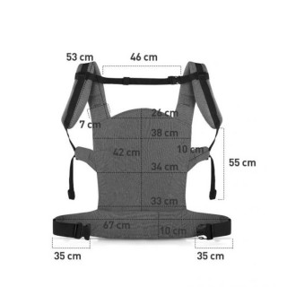 KINDERKRAFT NOSILJKA MILO GREY 28667 