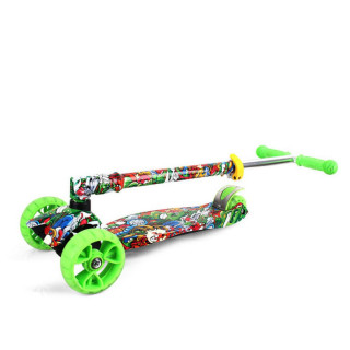 Chipolino TROTINET CROXER EVO GREEN GRAFFIT 