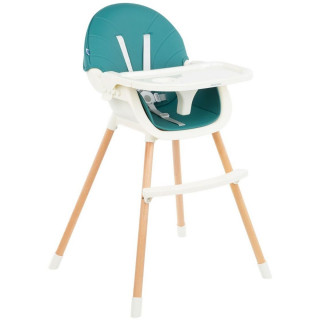 KIKKA BOO STOLICA ZA HRANJENJE NUTRI WOOD 2U1 PETROL GREEN 31004010117 