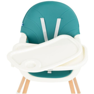 KIKKA BOO STOLICA ZA HRANJENJE NUTRI WOOD 2U1 PETROL GREEN 31004010117 
