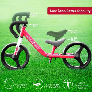 SMART TRIKE SMART TRIKE FOLDING BALANCE BIKE RED 27393 