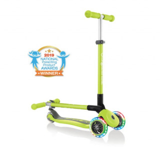 Globber TROTINET I GURALICA PRIMO FOLDABLE LIGHTS LIME GREEN 