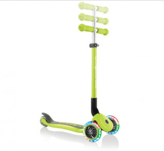 Globber TROTINET I GURALICA PRIMO FOLDABLE LIGHTS LIME GREEN 