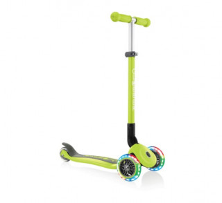 Globber TROTINET I GURALICA PRIMO FOLDABLE LIGHTS LIME GREEN 