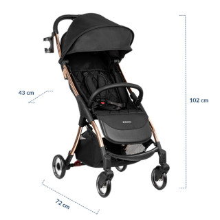 KIKKA BOO KOLICA CLOE BLACK 2023 31001030158 