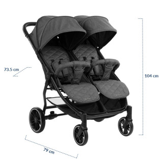 KIKKA BOO KOLICA HAPPY 2 DARK GREY 2023 31001040010 